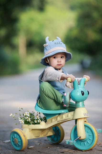 Kid Riding Tricycle