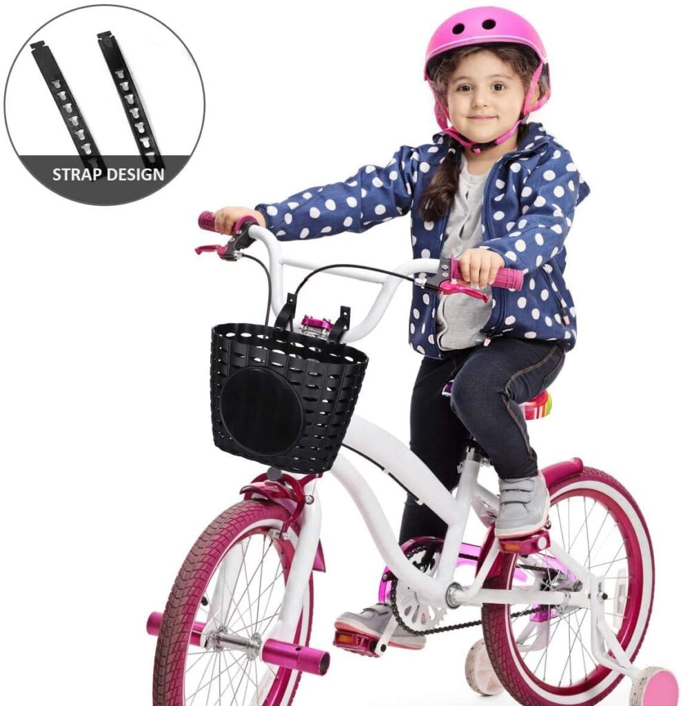 Details about   Girls Bike Basket Practical Bike Basket Durable Kids Children for Bicycle Bike 