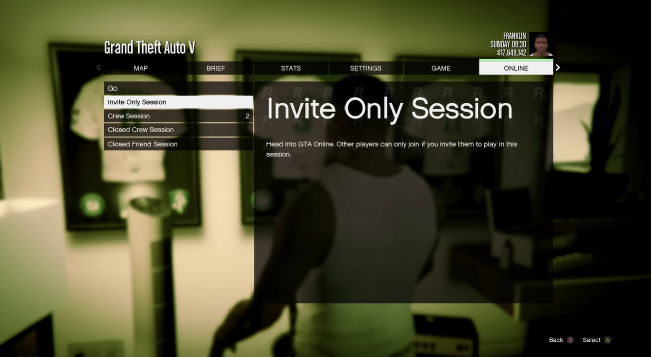 Invite Only Session of Gta money glitch xbox one