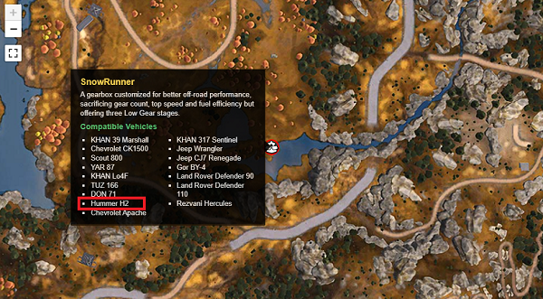 Snowrunner black river map location
