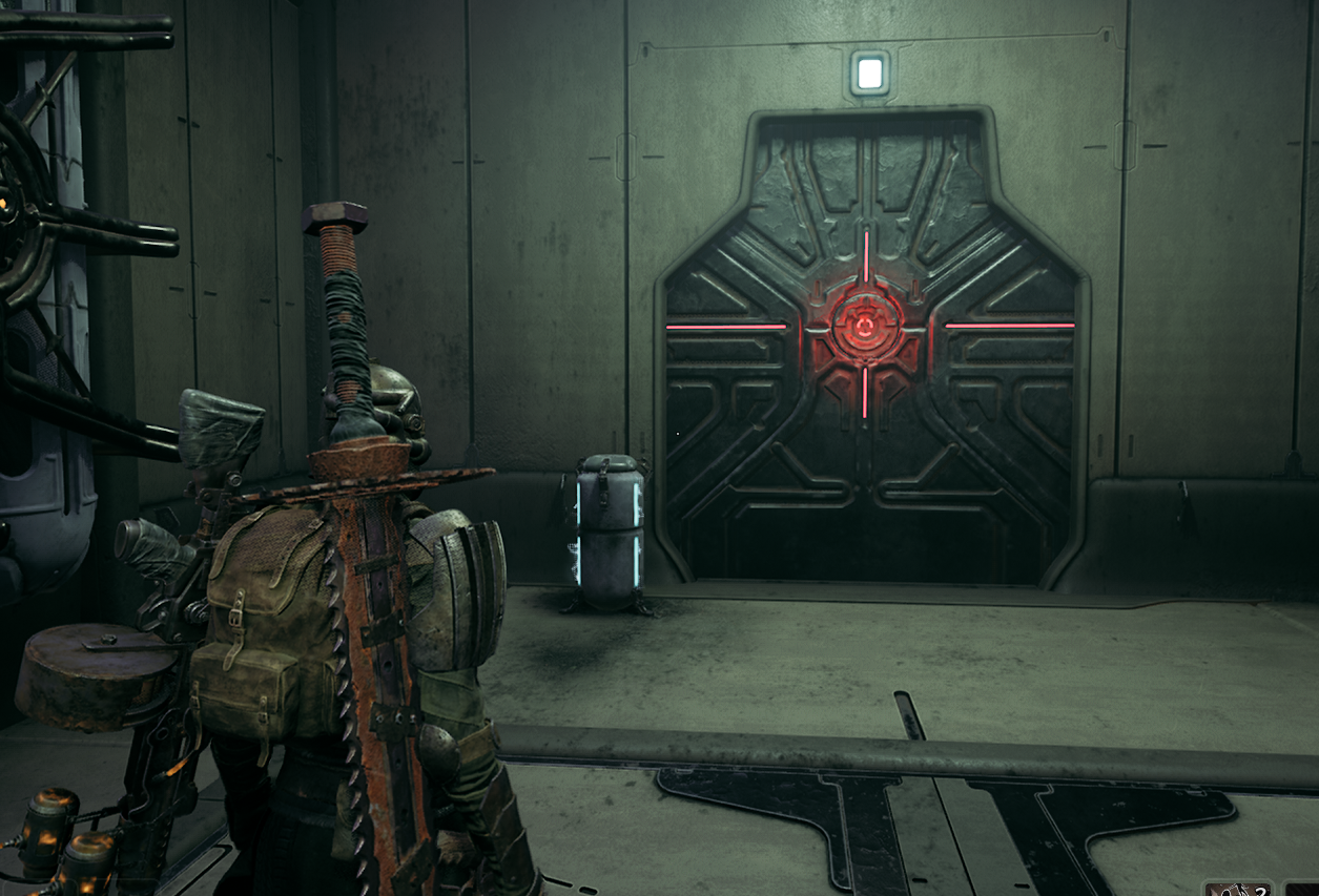 The bugged door in train station in remnant 2 terminus station bug
