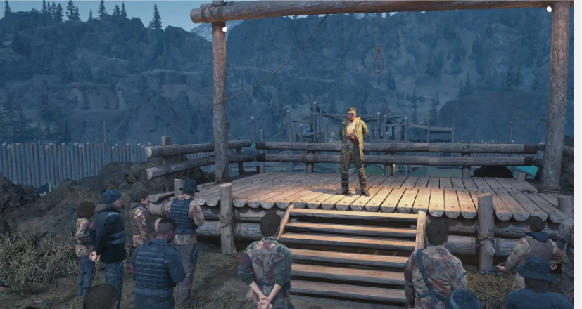 Colonel Garet Giving Speech in Days Gone last mission.