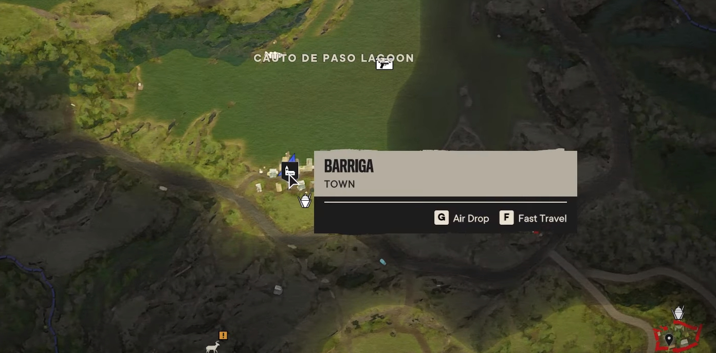 Barriga location in a map.