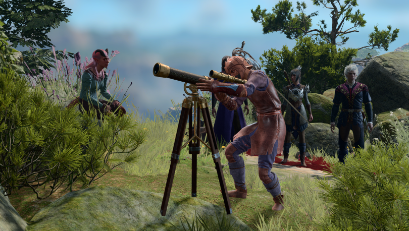 Player can also glance from Nadira's telescope.