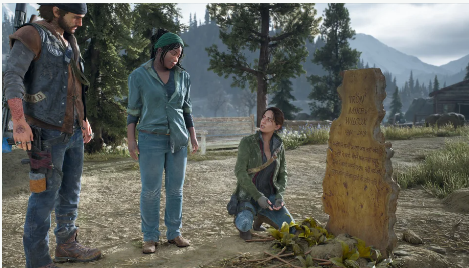 Characters Visiting Graveyard in days gone last mission