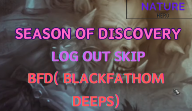 BFD( Blackfathom Deeps) Log Out Skip
