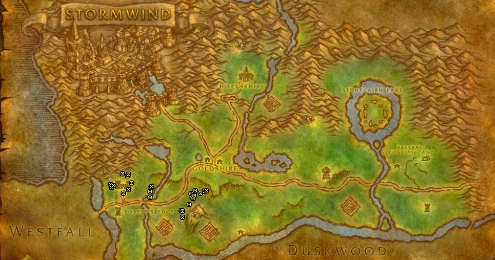 Map of location for Wandering Swordsman