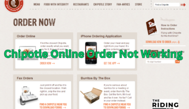 Chipotle online ordering site